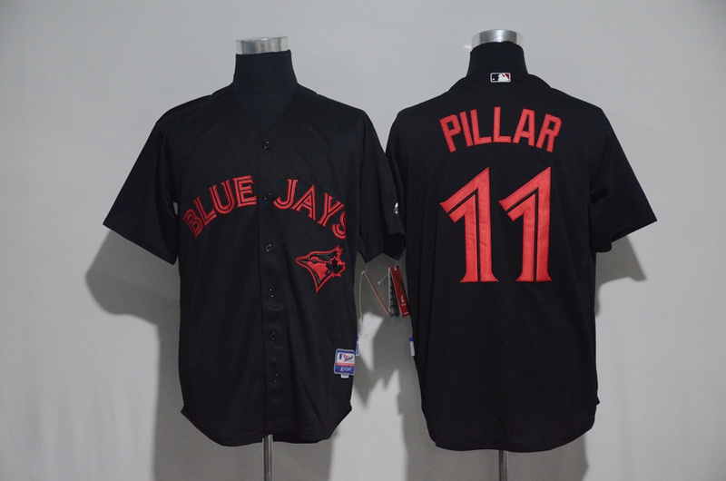 2017 MLB Toronto Blue Jays #11 Pillar Black Jerseys->toronto blue jays->MLB Jersey